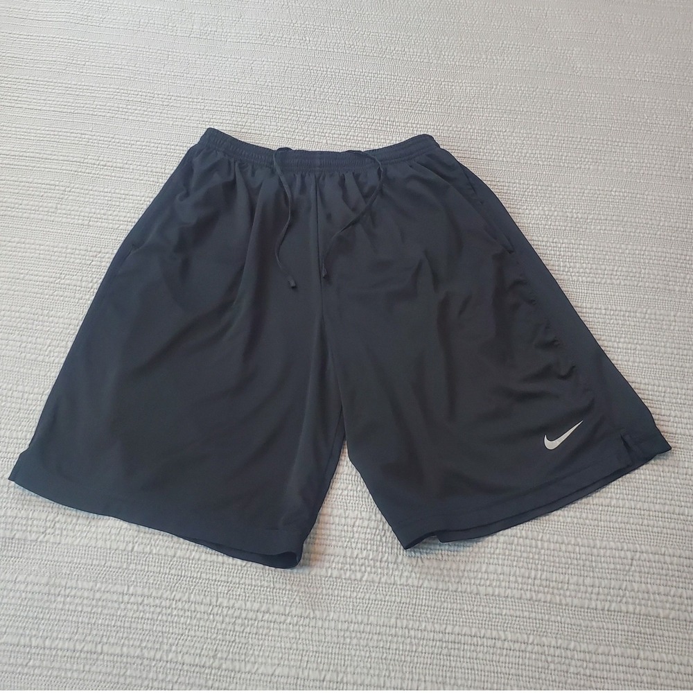 Nike Dri-FIT Mens Basketball Shorts Black Pockets Drawstring Size Medium